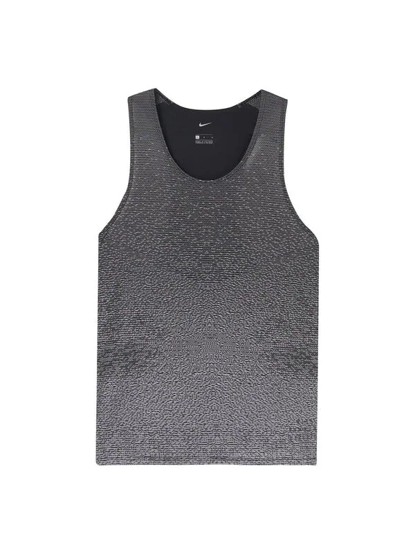 Майка Nike Running Run Division Pinnacle Tank 'Grey Black' — изображение 1 из 4, черный/серый/мульти
