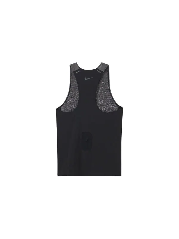 Майка Nike Running Run Division Pinnacle Tank 'Grey Black' — изображение 2 из 4, черный/серый/мульти