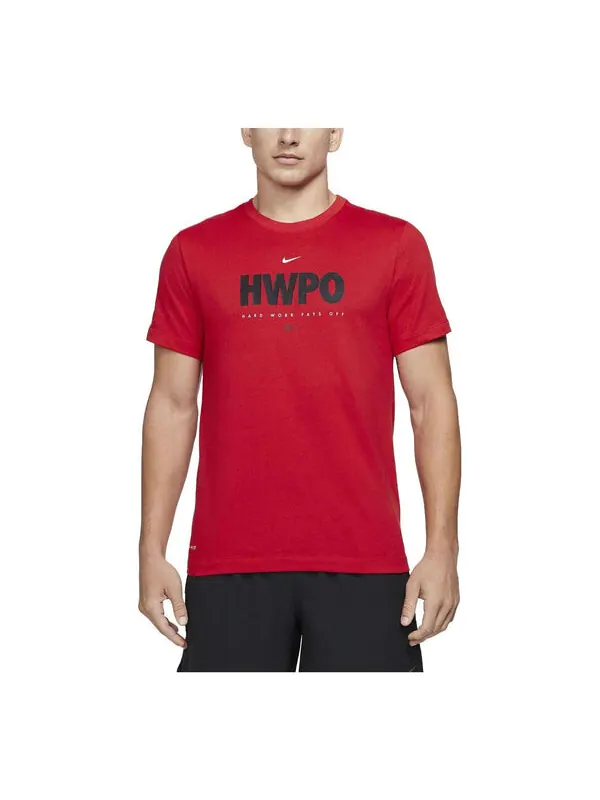 Футболка dri-fit 'hwpo' training t-shirt 'red' Nike — изображение 1 из 3, красный