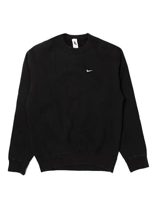 Толстовка Nike Lab Nrg Fleece Crew Round Neck Pullover Black — изображение 1 из 4, черный