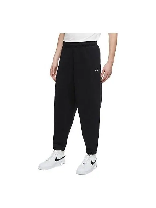 Брюки lab washed bundle feet casual sports long pants black Nike — изображение 1 из 3, черный