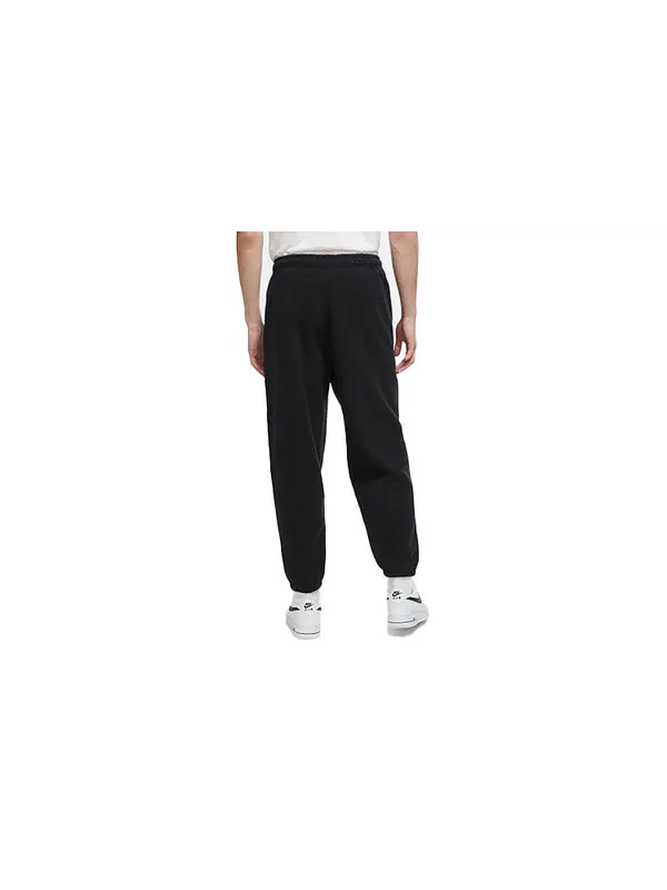 Брюки lab washed bundle feet casual sports long pants black Nike — изображение 2 из 3, черный