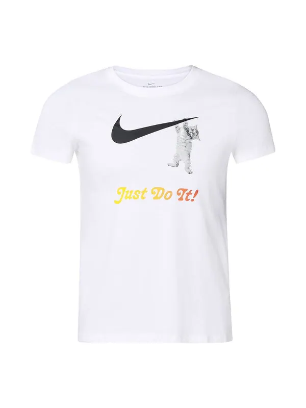 Футболка слоган логотип сплошной цвет обучение Nike — изображение 1 из 4, белый
