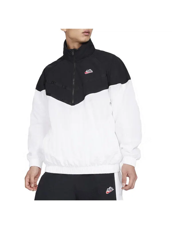 Куртка Nike Logo Print Hooded Jacket Black/White — изображение 3 из 4, черный / белый