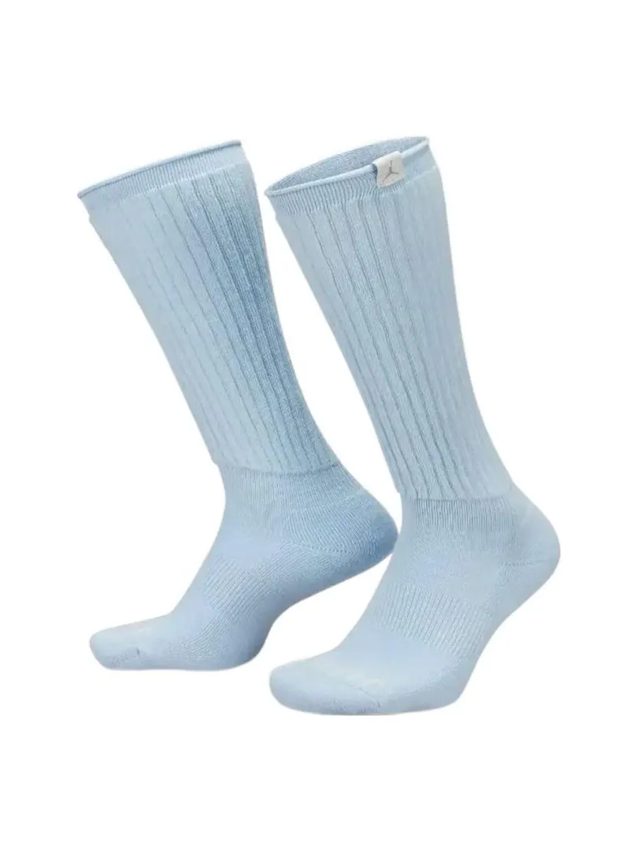 Носки Air Jordan Solid Color Label Sports Running Socks Unisex One Pair Blue — изображение 1 из 1, синий