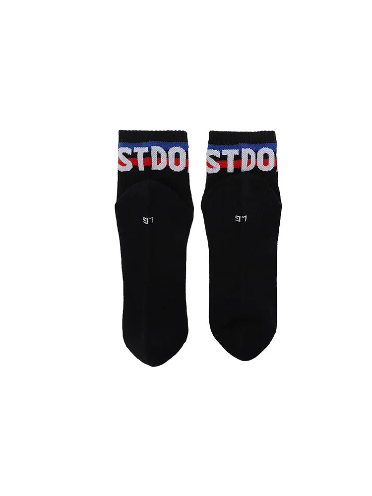 Носки Nike Athleisure Casual Sports Breathable Mid Tops Socks Couple Style 3 Pairs Black — изображение 4 из 6, черный