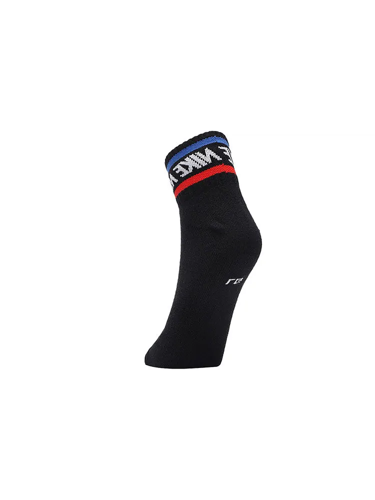 Носки Nike Athleisure Casual Sports Breathable Mid Tops Socks Couple Style 3 Pairs Black — изображение 6 из 6, черный