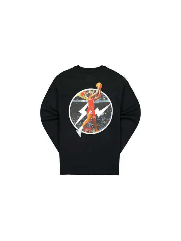 Футболка x фрагмент футболка с длинным рукавом Air Jordan — изображение 2 из 4, черный