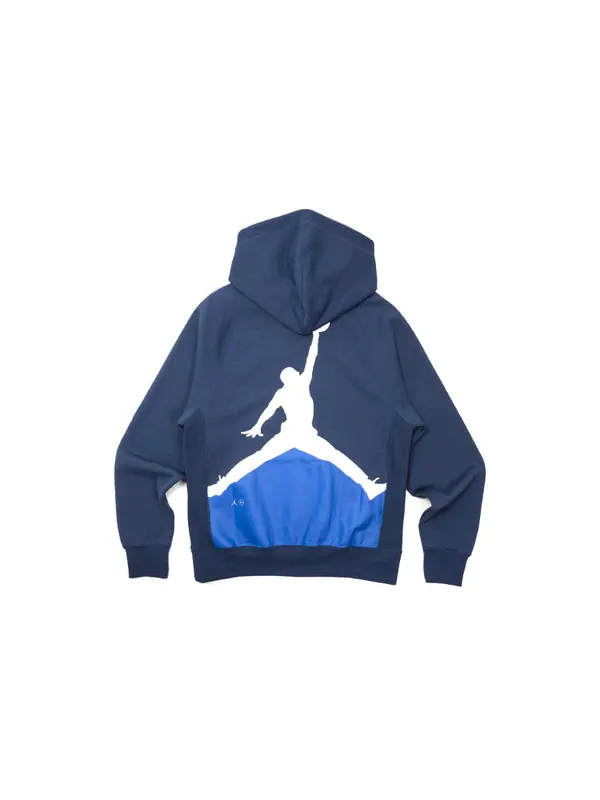 Толстовка x fragment pullover hoodie 'navy/sport royal/white' Air Jordan — изображение 2 из 4, синий