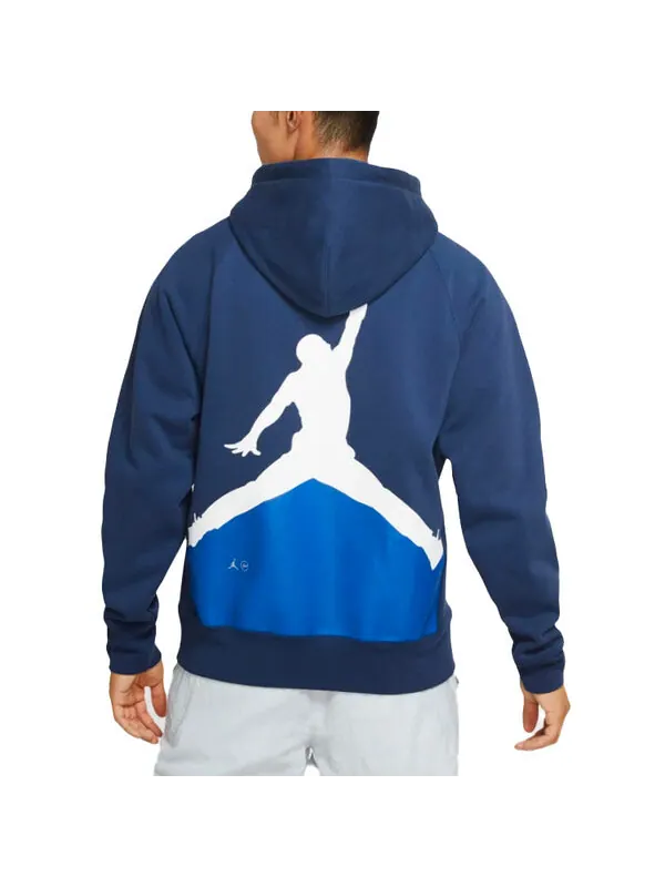 Толстовка x fragment pullover hoodie 'navy/sport royal/white' Air Jordan — изображение 4 из 4, синий