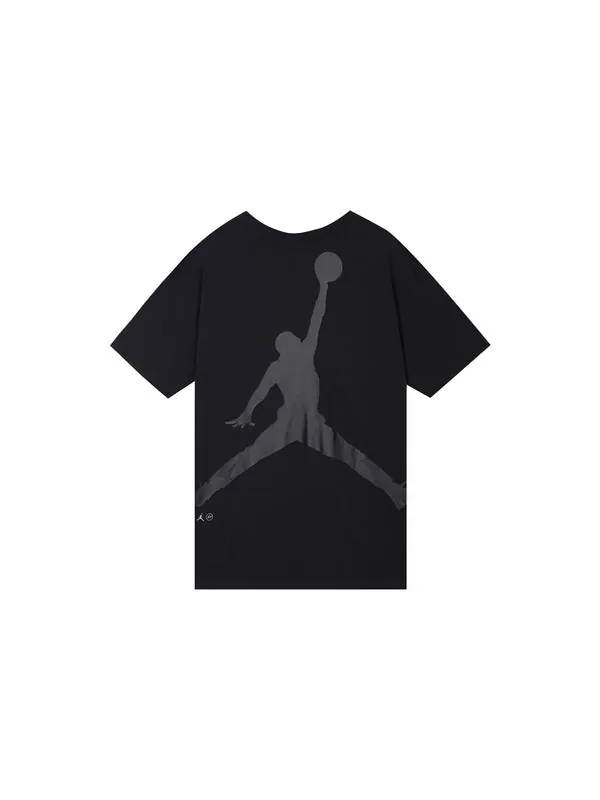 Футболка x fragment design fw street style collaboration cotton logo s men black Air Jordan — изображение 2 из 4, черный
