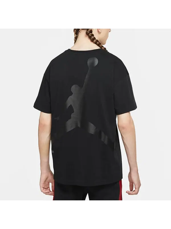 Футболка x fragment design fw street style collaboration cotton logo s men black Air Jordan — изображение 4 из 4, черный