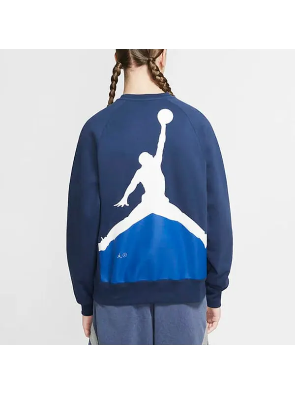 Толстовка Air Jordan x Fragment Design FW Sweatshirts Men Blue — изображение 2 из 2, синий