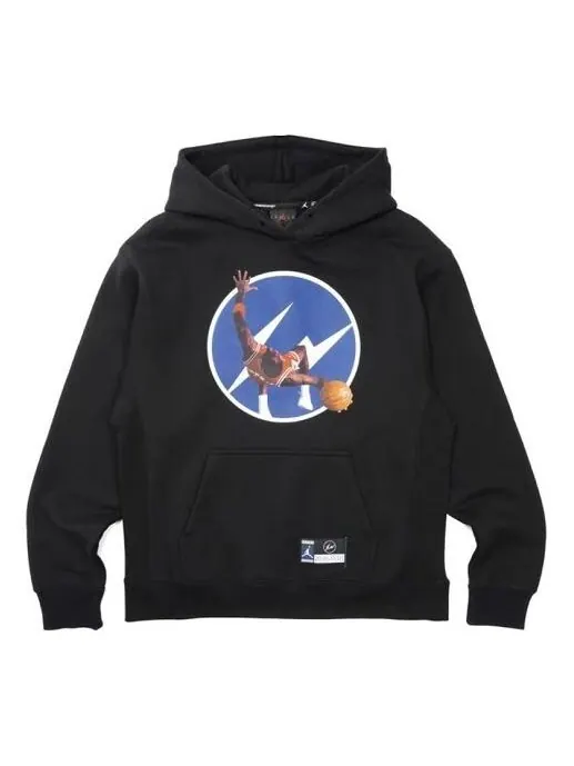 Толстовка x fragment image pullover hoodie 'black/reflective silver' Air Jordan — изображение 1 из 3, черный