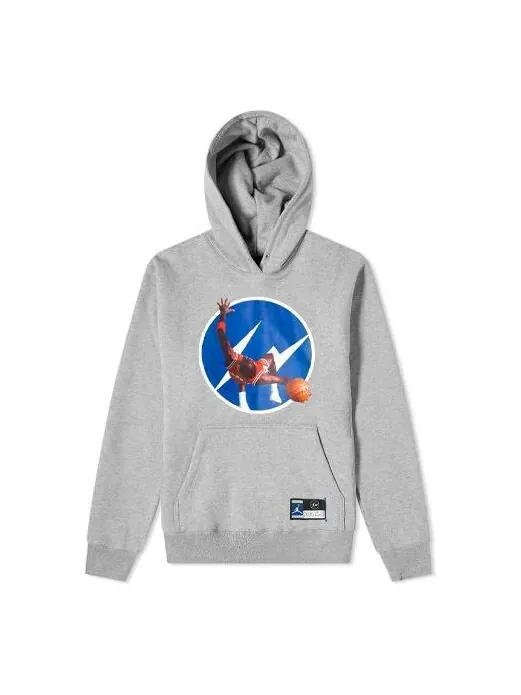 Толстовка Men's Air Jordan Printing Pattern Gray — изображение 1 из 4, серый
