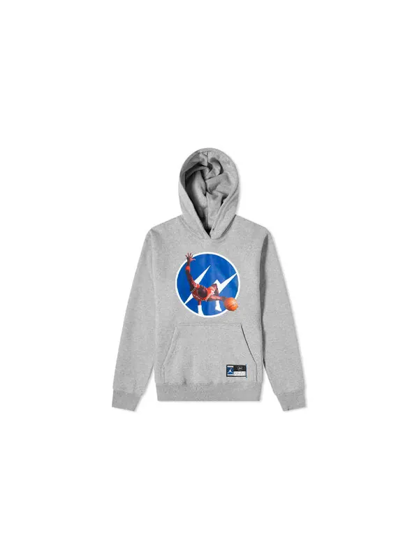 Толстовка Men's Air Jordan Printing Pattern Gray — изображение 2 из 4, серый