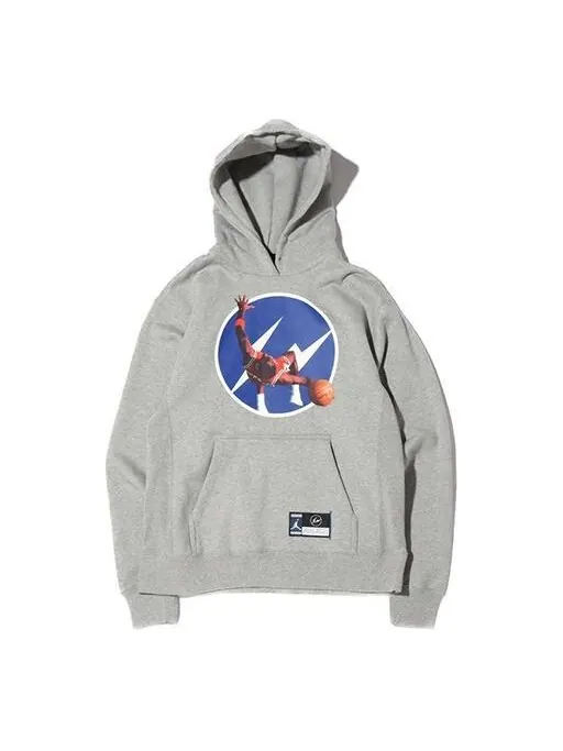 Толстовка Air Jordan x Fragment Design FW Sweatshirts Men Grey — изображение 1 из 3, серый