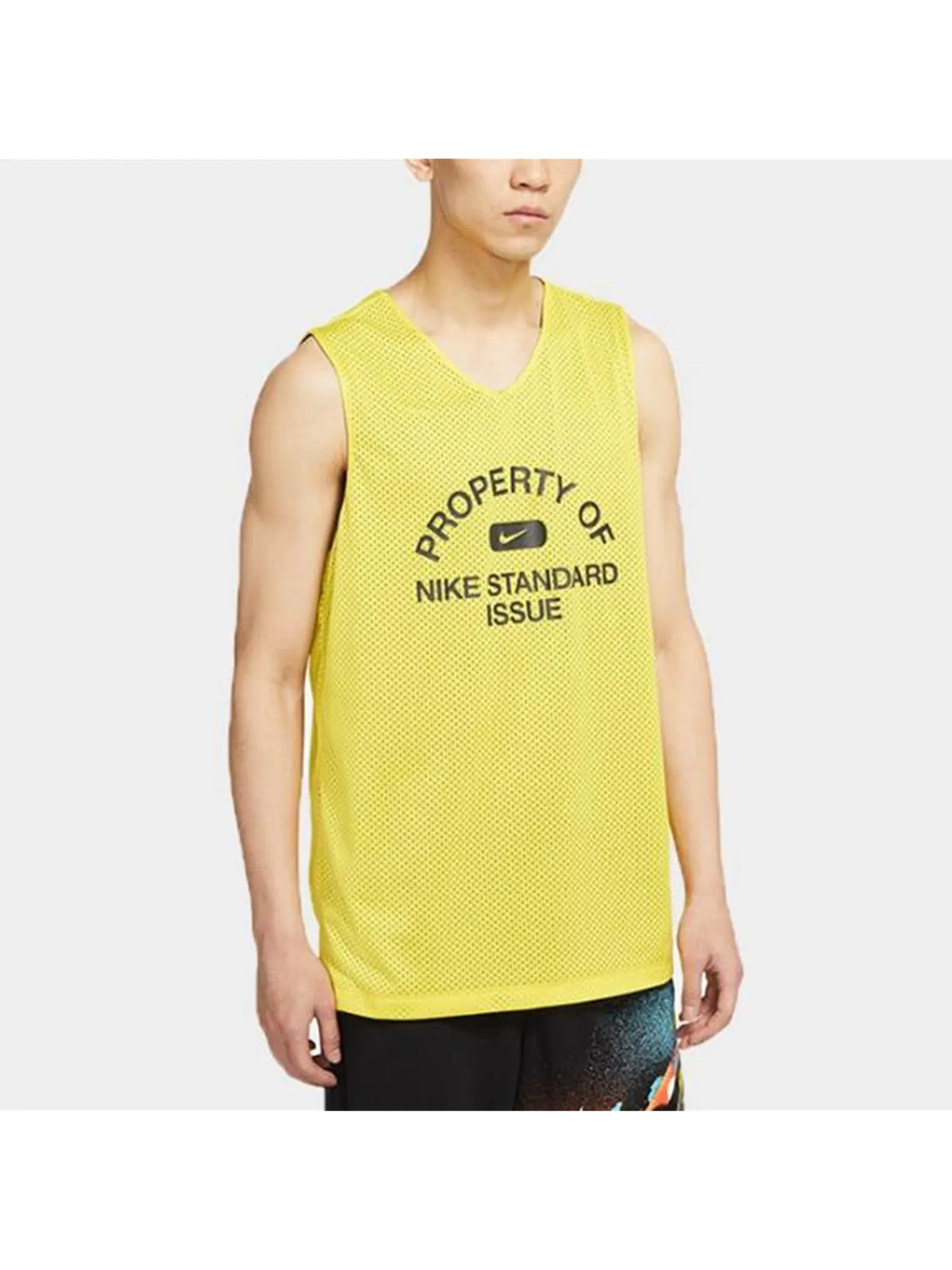 Топ Nike AS Men's NK Standard Issue MESH JR OPTI Yellow — изображение 3 из 7, желтый