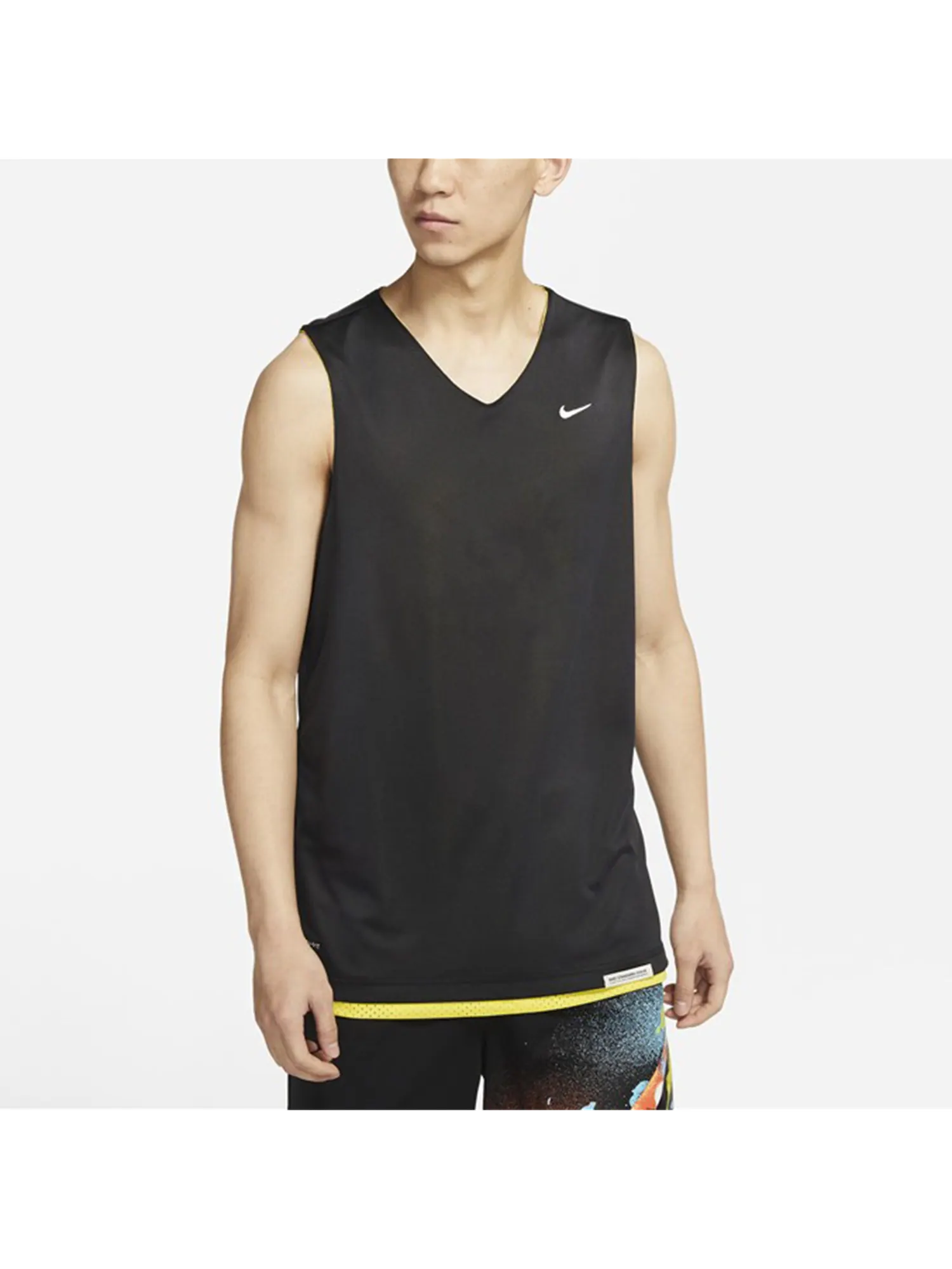 Топ Nike AS Men's NK Standard Issue MESH JR OPTI Yellow — изображение 5 из 7, желтый