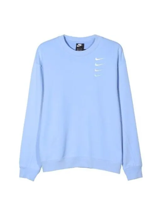 Толстовка Nike Swoosh Four hook gradual change round neck sweater light blue — изображение 1 из 4, светлый синий