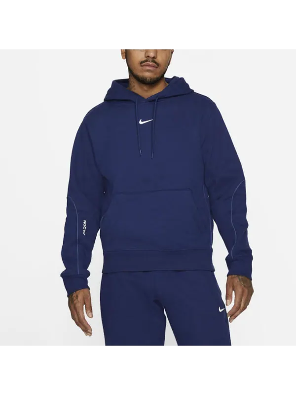Толстовка x nocta cardinal stock small logo hoodie 'navy' Nike — изображение 3 из 4, синий/белый