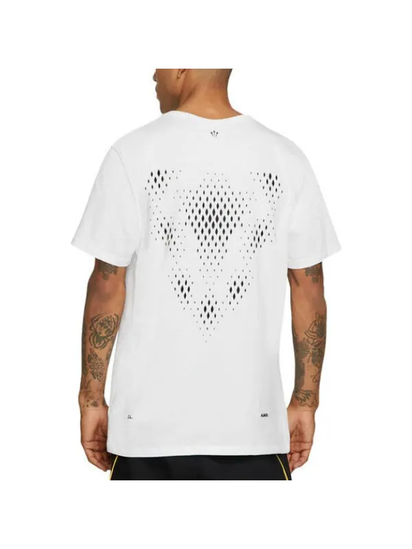 Футболка x nocta drake casual short sleeve t-shirt 'white' Nike — изображение 4 из 4, белый