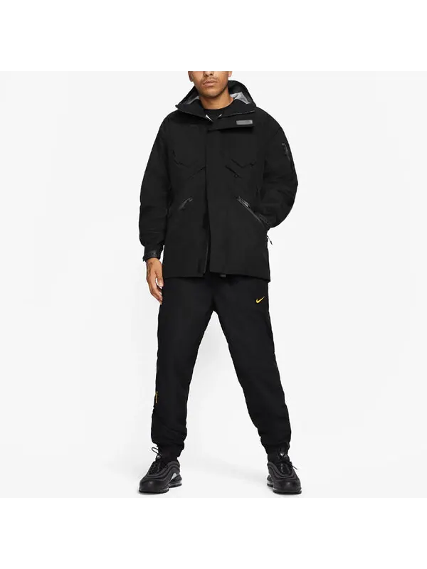 Куртка Nike x Drake NOCTA Series Windproof Breathable Sports Hooded Jacket US Edition Black — изображение 3 из 4, черный