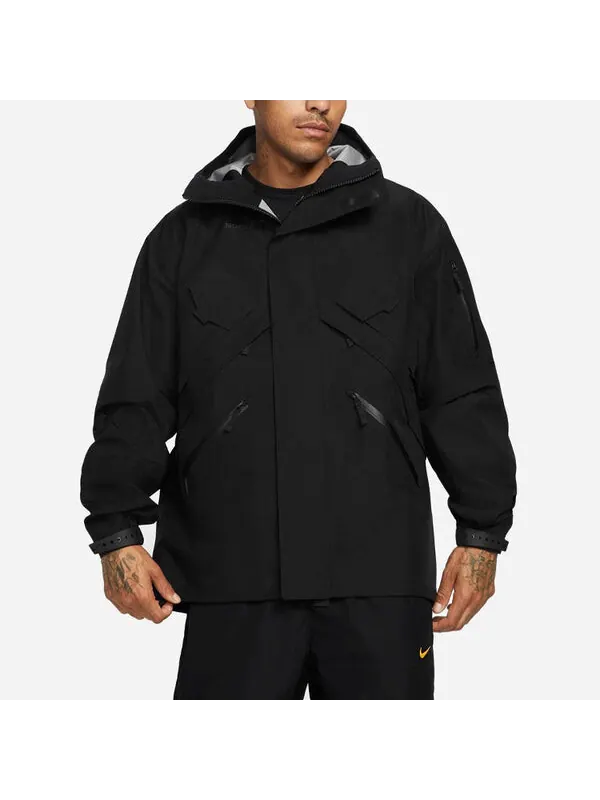 Куртка Nike x Drake NOCTA Series Windproof Breathable Sports Hooded Jacket US Edition Black — изображение 4 из 4, черный