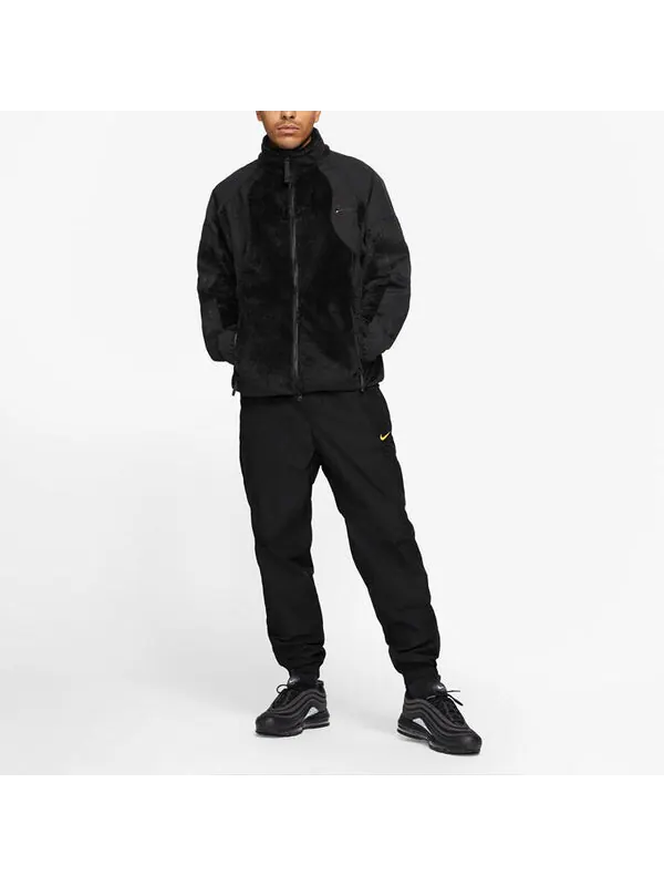 Куртка x nocta drake fleece splicing jacket 'black' Nike — изображение 3 из 4, черный