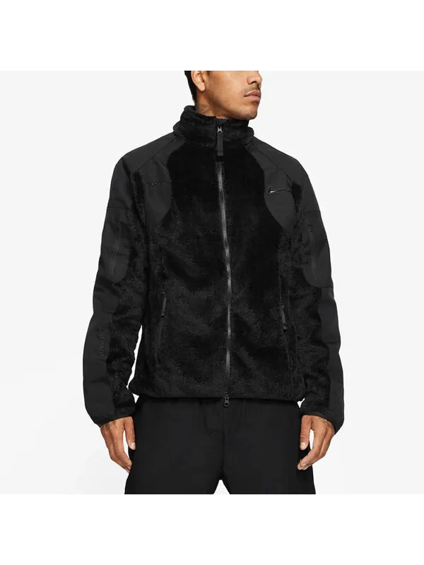 Куртка x nocta drake fleece splicing jacket 'black' Nike — изображение 4 из 4, черный