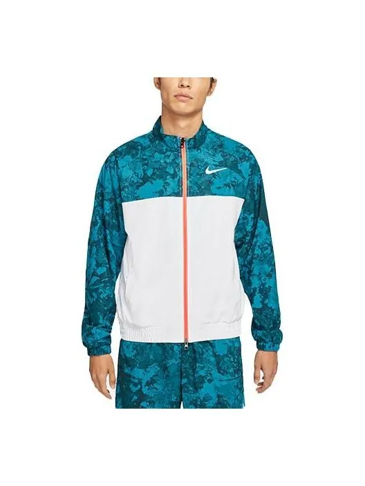 Куртка Nike Court Splicing Tennis Sports Jacket Green Dark green — изображение 1 из 3, темный зеленый