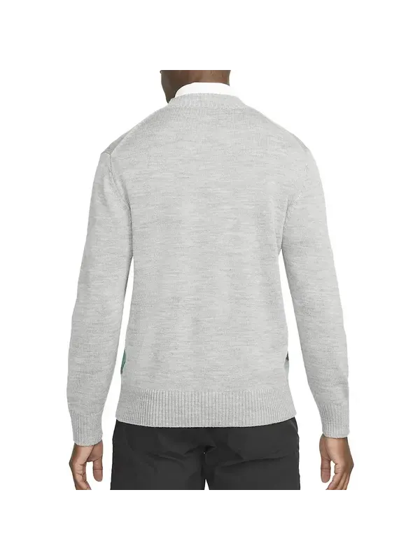 Свитер Nike Tiger Woods Knit Golf Crew Sweater 'Grey' — изображение 2 из 3, серый/мульти