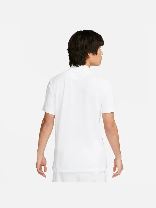 Футболка поло dry fit heritage slim t shirt Nike — изображение 2 из 4, белый