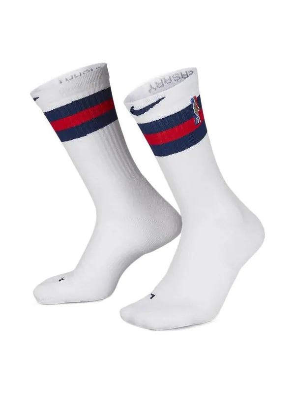 Носки elite city edition brooklyn nets contrasting colors stripe sports socks couple style one pair white Nike, мульти