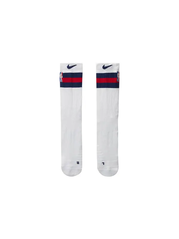 Носки elite city edition brooklyn nets contrasting colors stripe sports socks couple style one pair white Nike, мульти