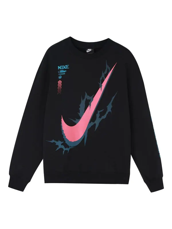 Толстовка Nike x LPL Crossover Casual Sports Round Neck Pullover Knit Black — изображение 1 из 4, черный