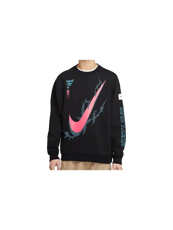 Толстовка Nike x LPL Crossover Casual Sports Round Neck Pullover Knit Black — изображение 3 из 4, черный