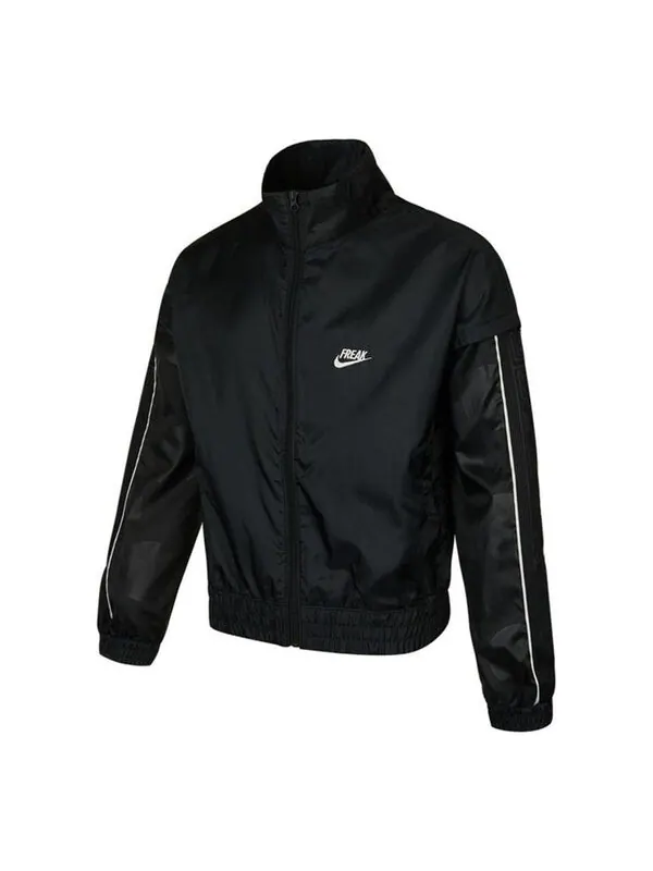 Куртка Men's Nike Lwt Track Jacket Athleisure Casual Sports Woven Stand Collar Black — изображение 1 из 4, черный