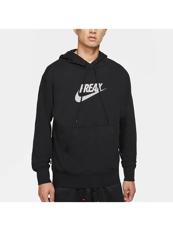 Толстовка Men's Nike As Ga Nk Po Freak Logo Printing Pullover Sports Pullover Black — изображение 4 из 4, черный