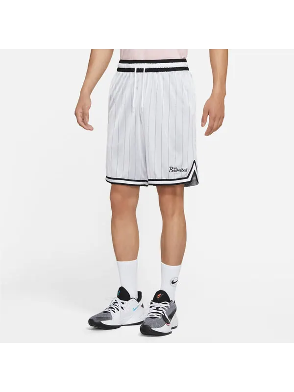 Шорты casual breathable sports lacing stripe shorts gray white Nike — изображение 4 из 4, белый