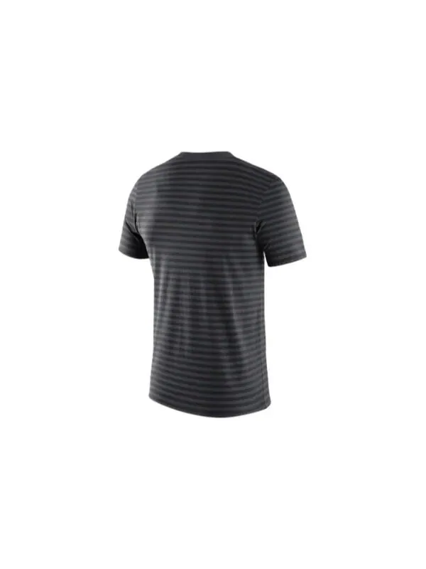 Футболка Men's Nike Stripe Alphabet Printing Round Neck Pullover Short Sleeve Brooklyn Nets Black — изображение 2 из 2