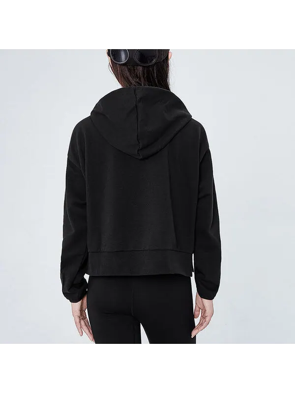 Свитер embroidered logo big pocket short sports hoodie black Nike — изображение 4 из 4, черный