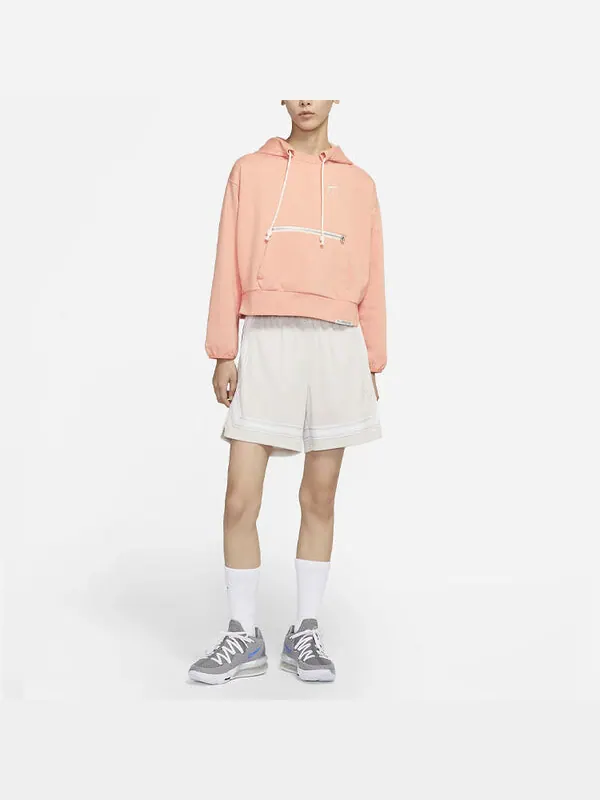 Свитер embroidered logo big pocket short sports hoodie light orange Nike — изображение 3 из 4, светлый оранжевый