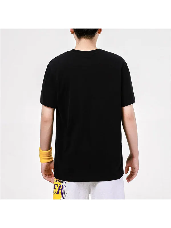 Футболка Air Jordan DRI-FIT NBA Los Angeles Lakers Printing Basketball Sports Round Neck Short — изображение 4 из 4, черный