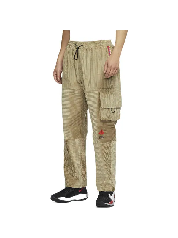 Брюки men's corduroy cargo casual straight long pants/trousers khaki Nike — изображение 4 из 4, хаки