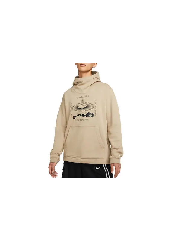 Толстовка Men's Nike Kyrie Alphabet Printing Pullover Khaki — изображение 3 из 4, хаки