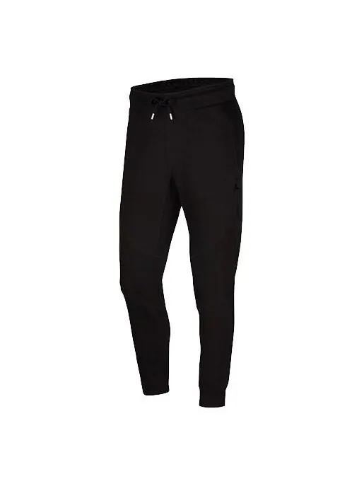 Спортивные штаны Air Jordan Wings Casual Sports Lacing Fleece Long Pants Black — изображение 1 из 2, черный