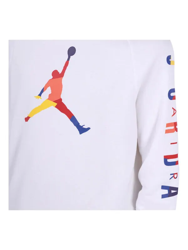 Толстовка Men's Air Jordan DNA Round Neck Pullover White — изображение 1 из 3, белый