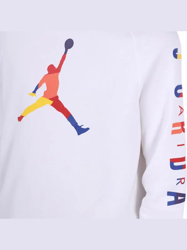 Толстовка Men's Air Jordan DNA Round Neck Pullover White — изображение 3 из 3, белый
