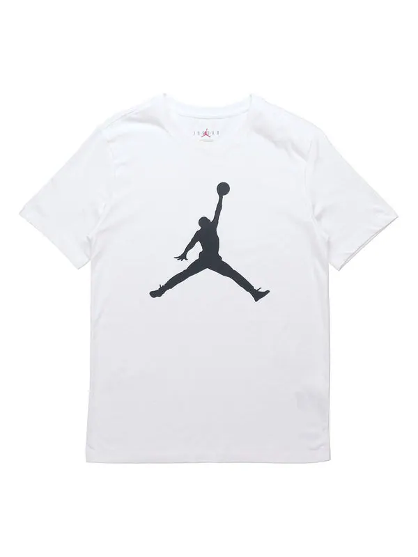 Футболка jumpman с логотипом бренда с принтом круглый вырез короткий рукав Air Jordan — изображение 1 из 2, белый